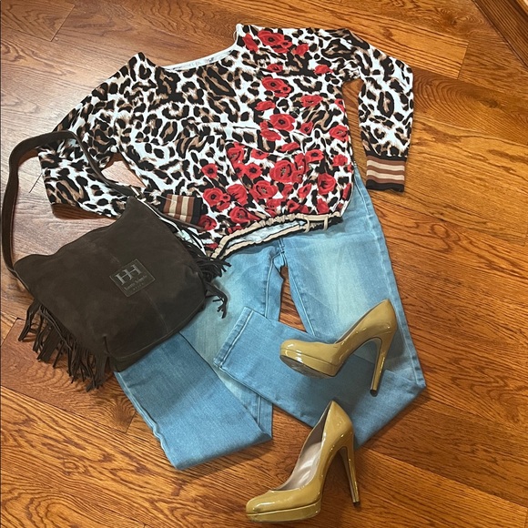 Haute Hippie Dark Brown Suede Fringe Shoulder Bag - Picture 7 of 17